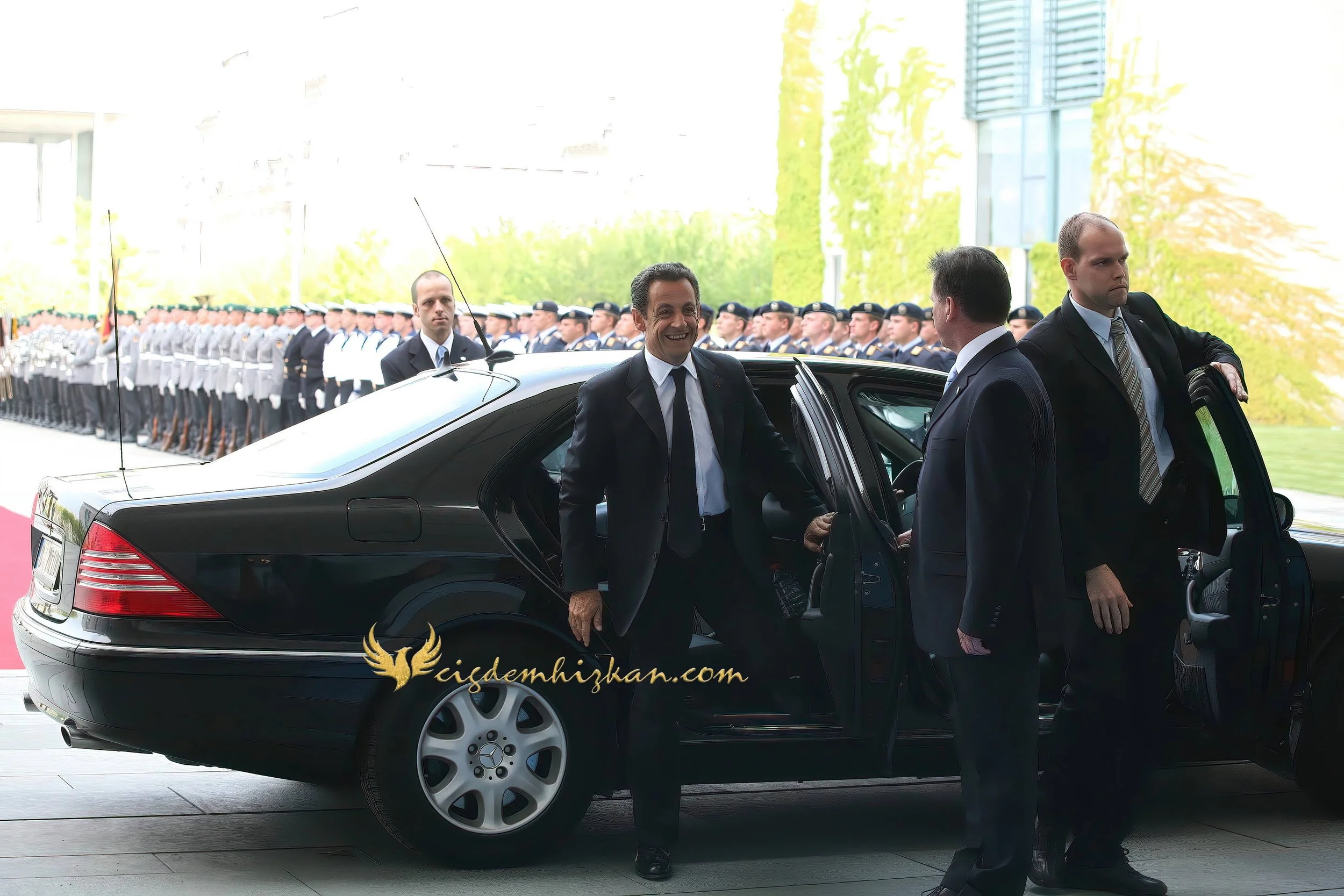 Chancellor Angela Merkel and President Nicolas Sarkozy - Berlin Bundestag 2007 - "Merkozy": Franco-German Relations - Sarkozy's inaugural visit to Berlin- Politics & Diplomacy