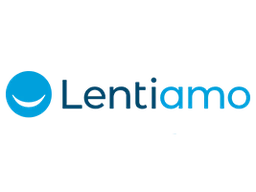 Lentiamo logo with a smiling face icon and the company name