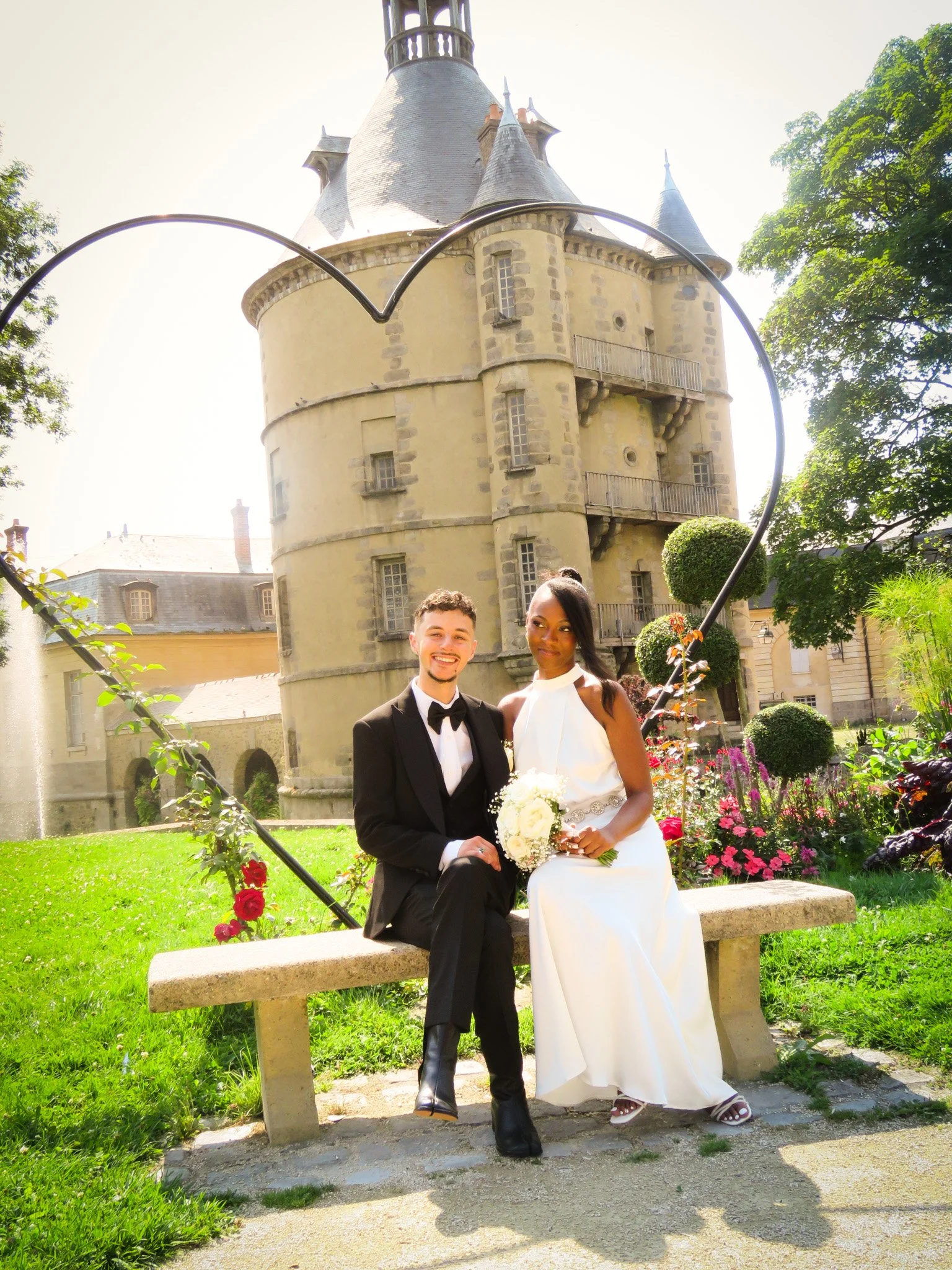 photo d'un photographe de mariage en Essonne 91 d'été phot festif et éclairer
