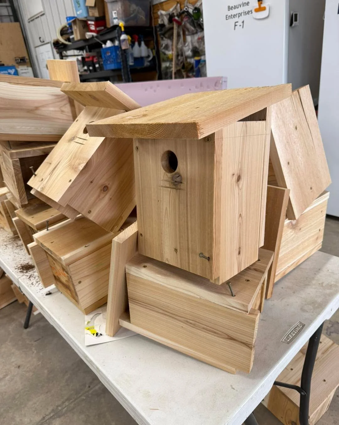 It&rsquo;s cold out today&mdash; but we&rsquo;re prepping for the spring!  Incoming are dozens of barn swallow boxes to use natural methods (birds) to cut down on the fly burden in our pastures and on our animals.  Special thanks to friends of the fa