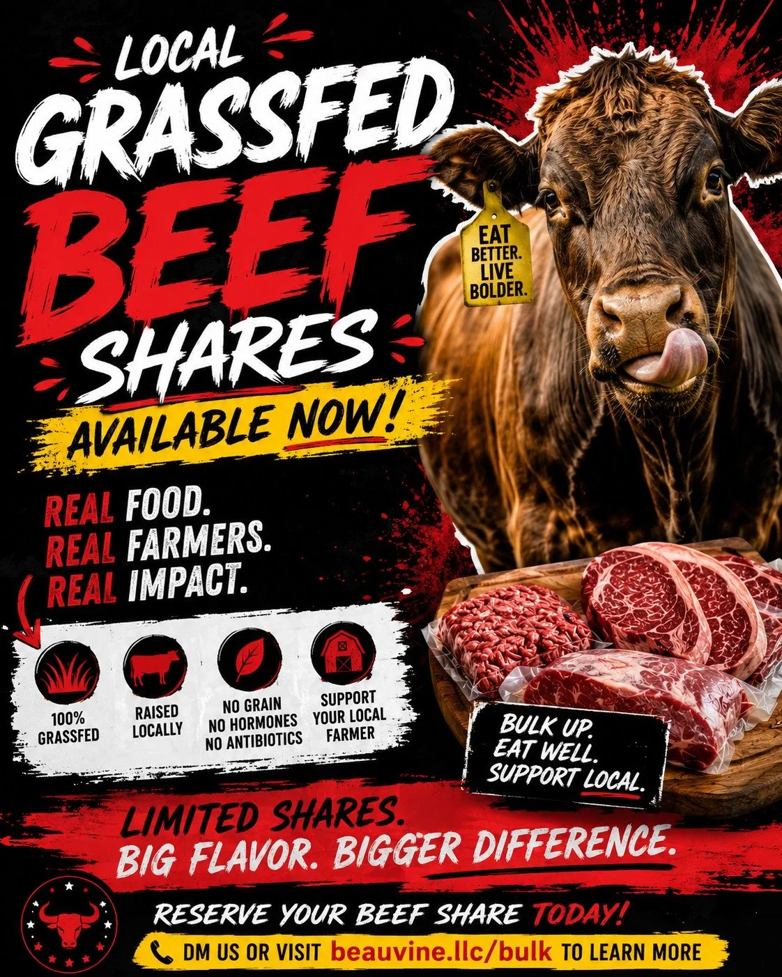 What to get the man who has everything?
🥩😉🥩
Some delicious, local meat! 

Reach out today to get dad's order cooking in time for Father's day!