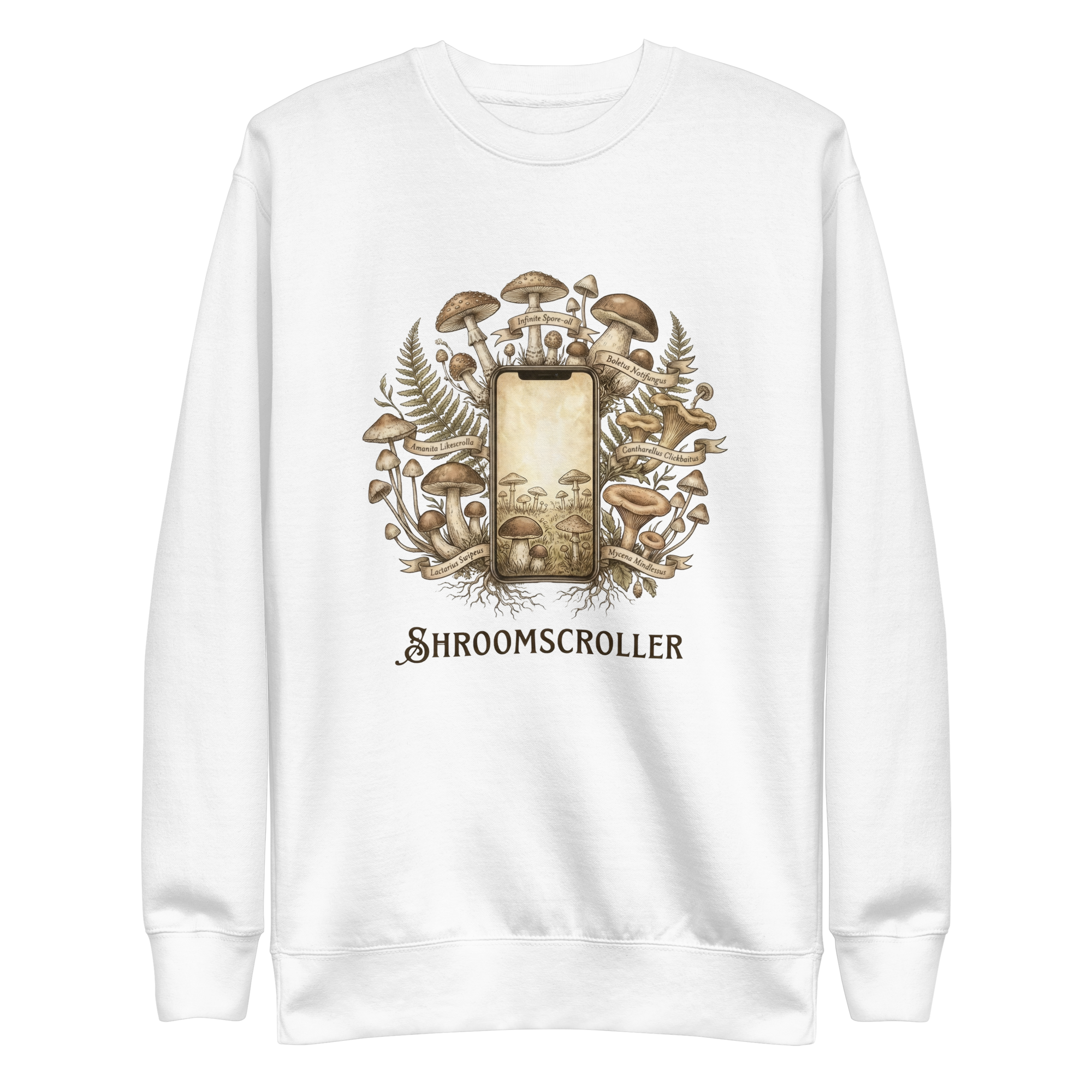 Shroomscroller Emblem Unisex Premium Sweatshirt
