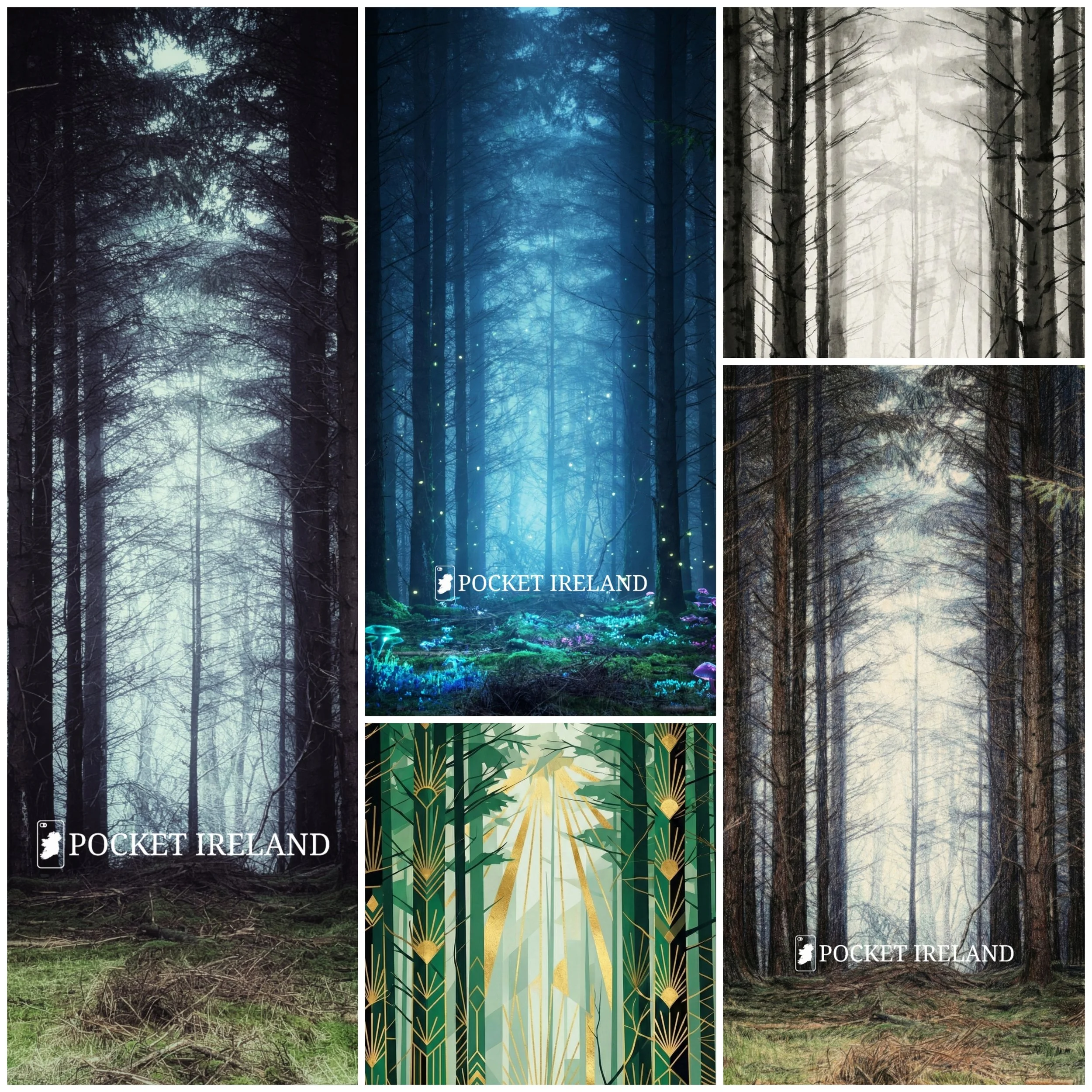 Mist and Mystery in Wicklow – Digital Wallpaper Collection (no watermarks)