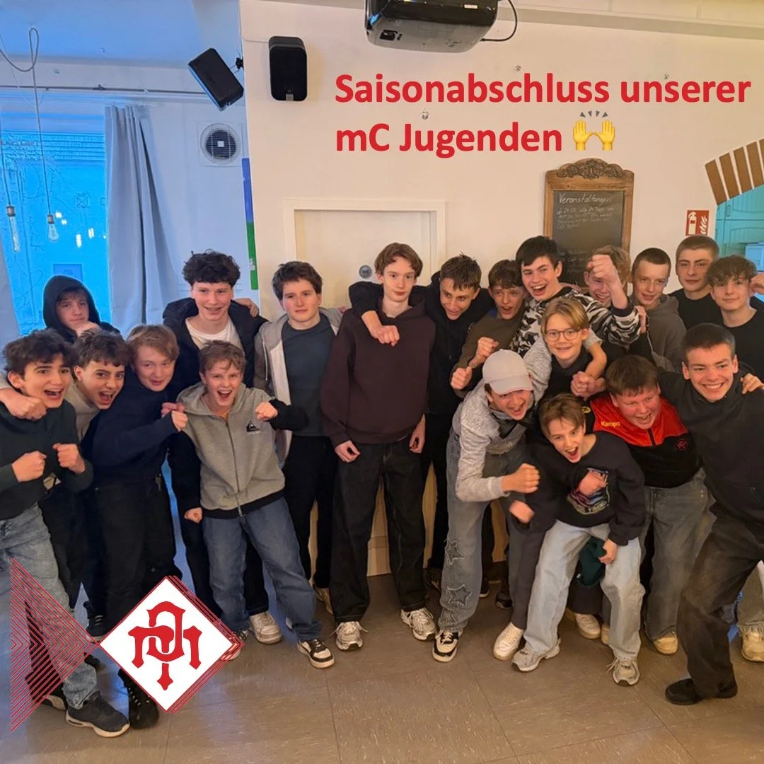 Yeah - Party 🎉👏

Unsere beiden mC Mannschaften feiern gemeinsam das Saisonfinale 2025/2026!

Unsere C1 hat sich super geschlagen in der Oberliga. Trotzt einigen Verletzungen konnten die Jungs &ouml;fters auf Augenh&ouml;he mit jedem Gegner der Liga