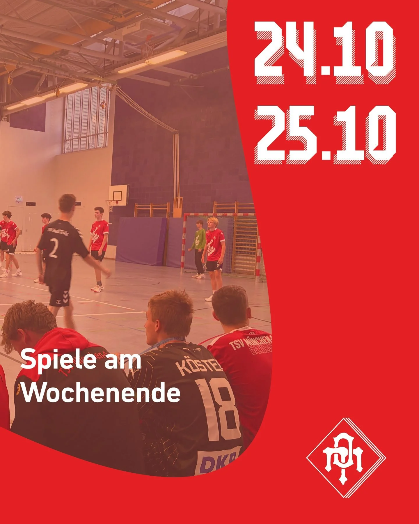 Wir starten ins n&auml;chste Wochenende, wie immer mit spannenden Spielen! 
Macht am Samstag die Halle voll und schaut euch erst die weibl. C an bis ihr am Abend unsere 1. M&auml;nner und 1. Frauen Mannschaft tatkr&auml;ftig unterst&uuml;tzen k&ouml;