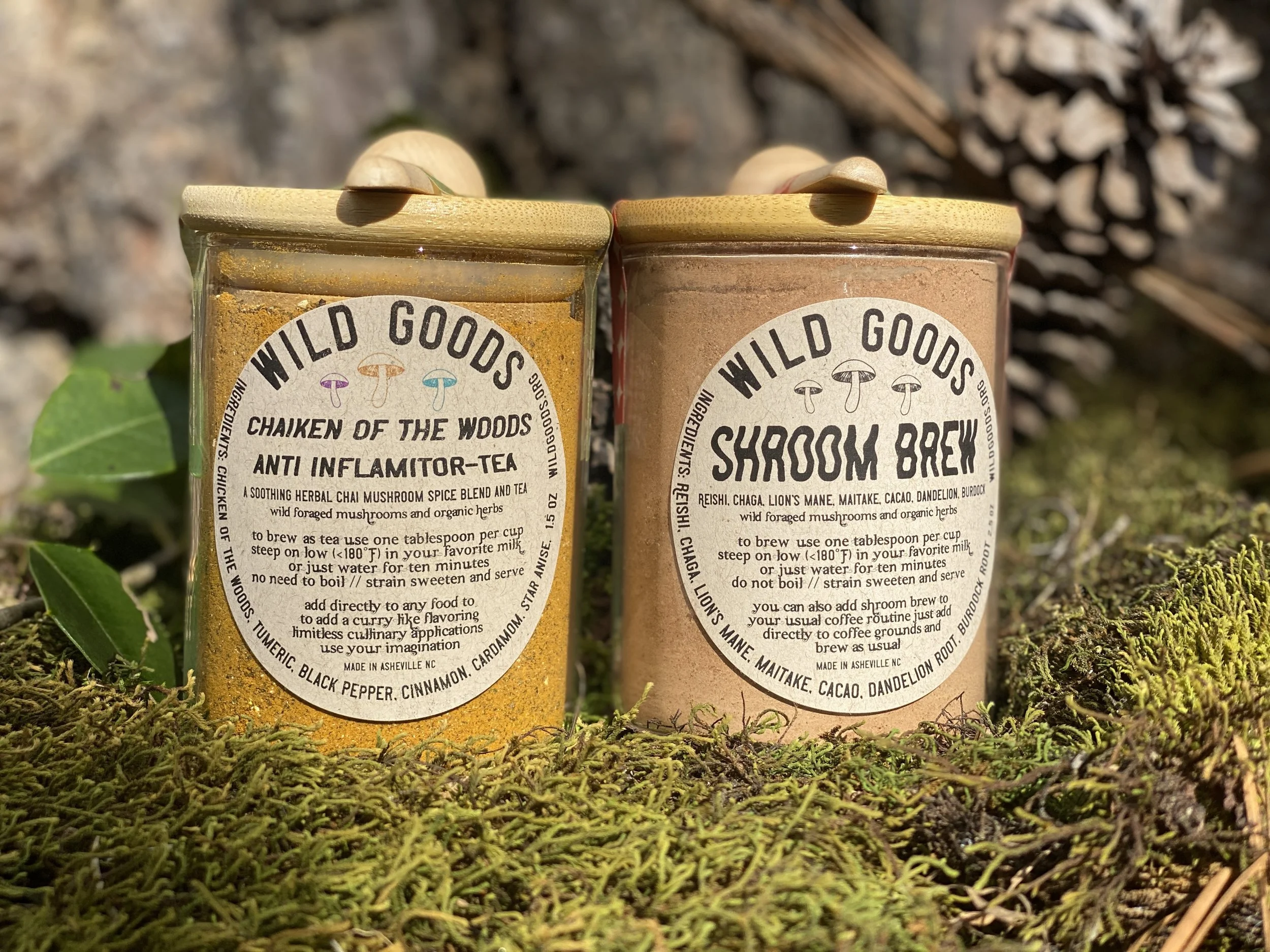 Chaiken of the Woods Tea and Shroom Brew "Coffee" Double Deal
