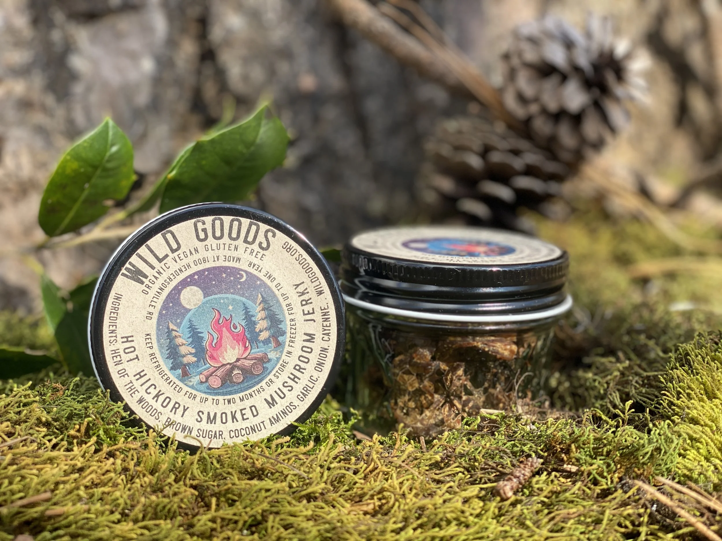 Hot Hickory Smoked Mushroom Jerky