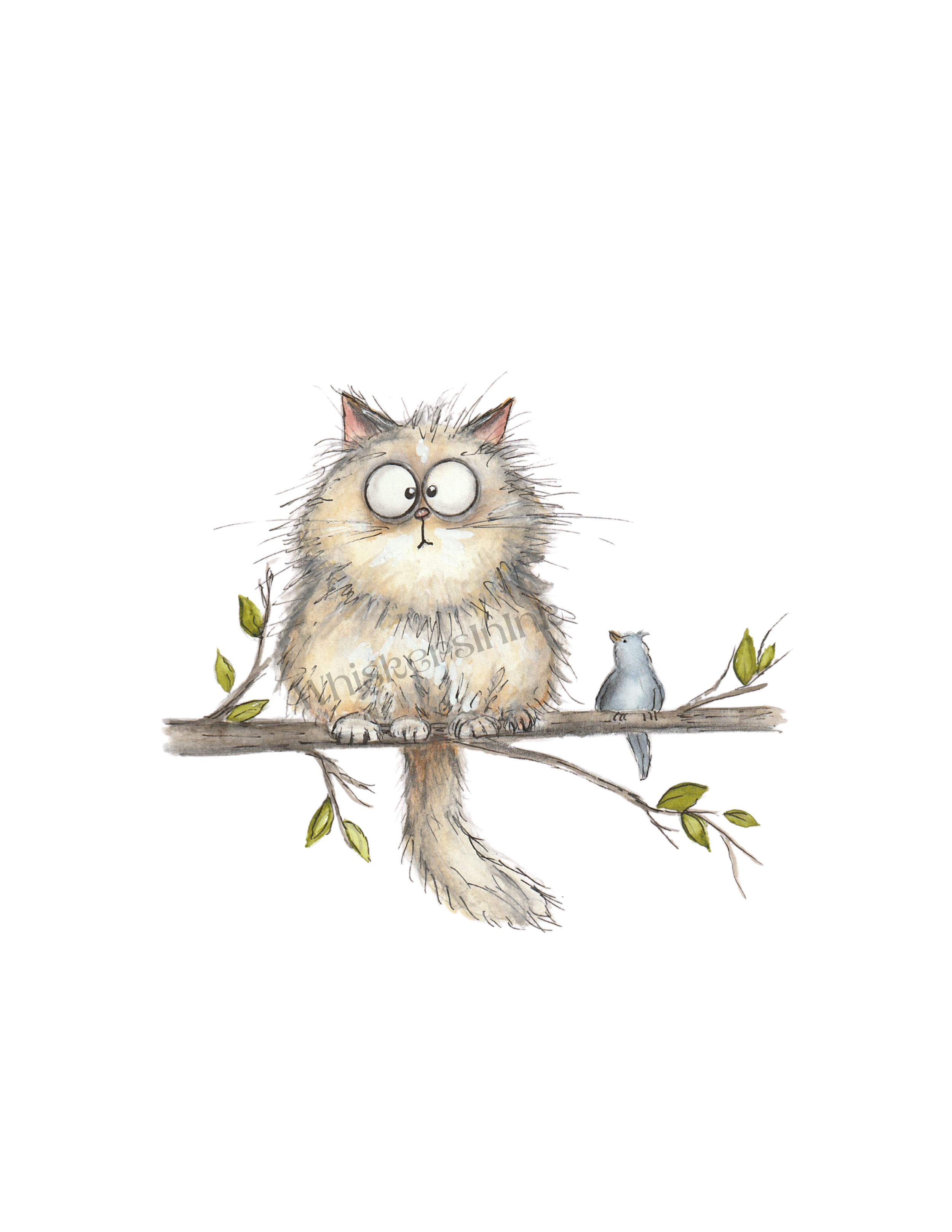 Kitty on a Branch - A Change in Perspective 