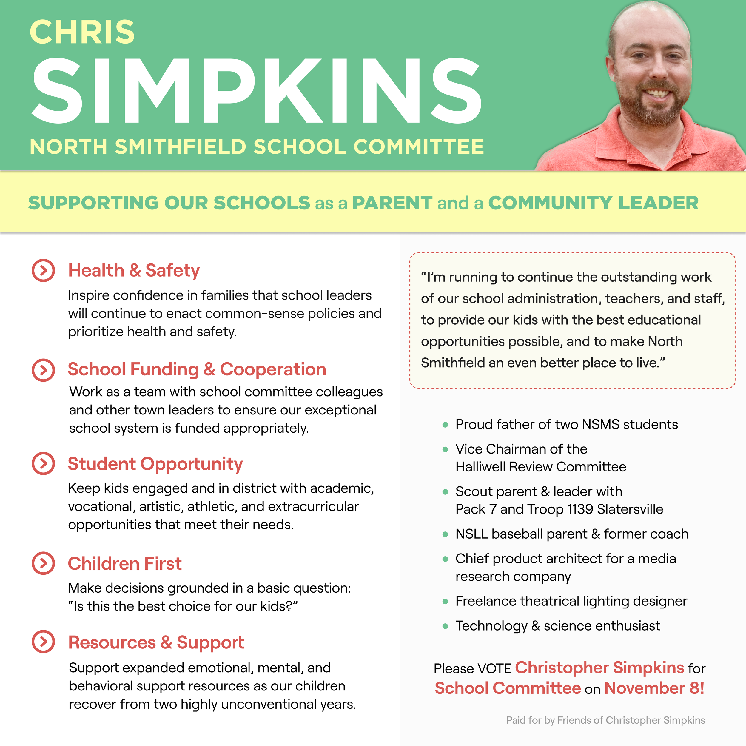 A previous campaign ad from Simpkins.