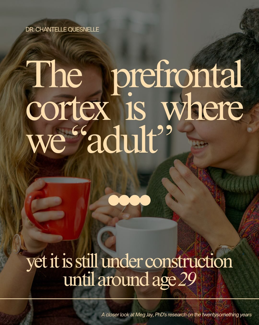 Resource spotlight from my bookshelf 📚

Your twenties feel uncertain because that&rsquo;s exactly what makes room for building.

The prefrontal cortex (the part of your brain responsible for planning, emotion regulation, and decision-making) isn&rsq