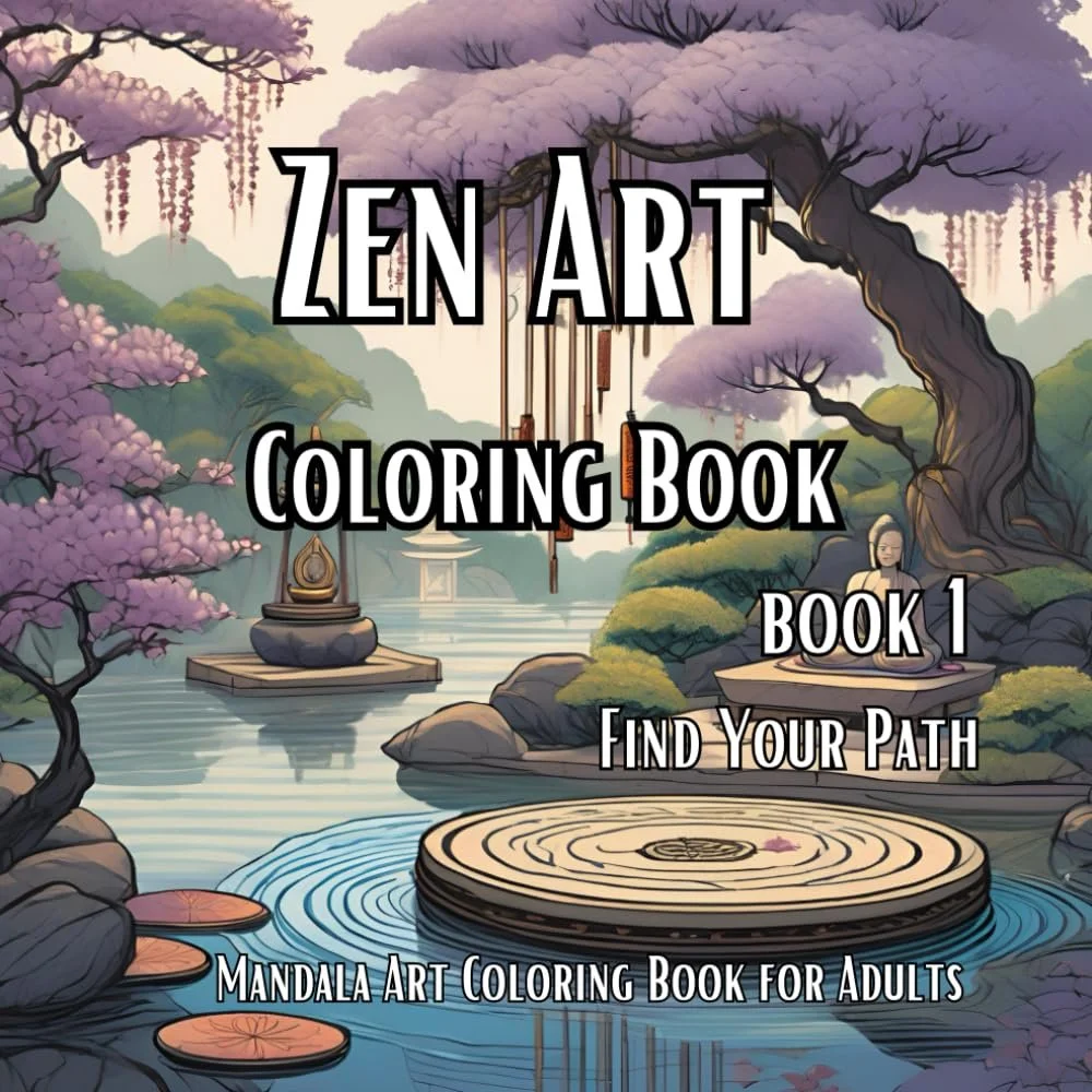 "Find Your Path: A Zen Meditation Coloring Book for Adults":
100 Pages of Spiritual uplifting and coloring Therapy.
Stress Relief: Engage in coloring as a therapeutic activity to relieve stress and anxiety.
Mindful Relaxation: Promote mindfulness and