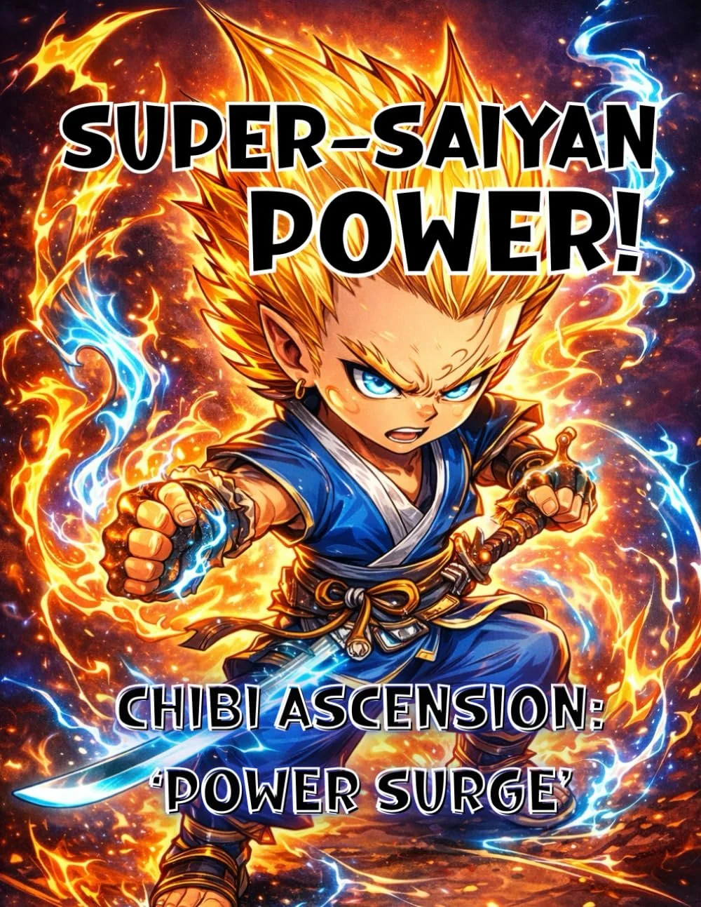 Super Saiyan Power: Chibi Ascension – Volume II: Power Surge: Dynamic Manga-Style Chibi Warriors Coloring Book Featuring Intense Energy Battles and Super Power Art 