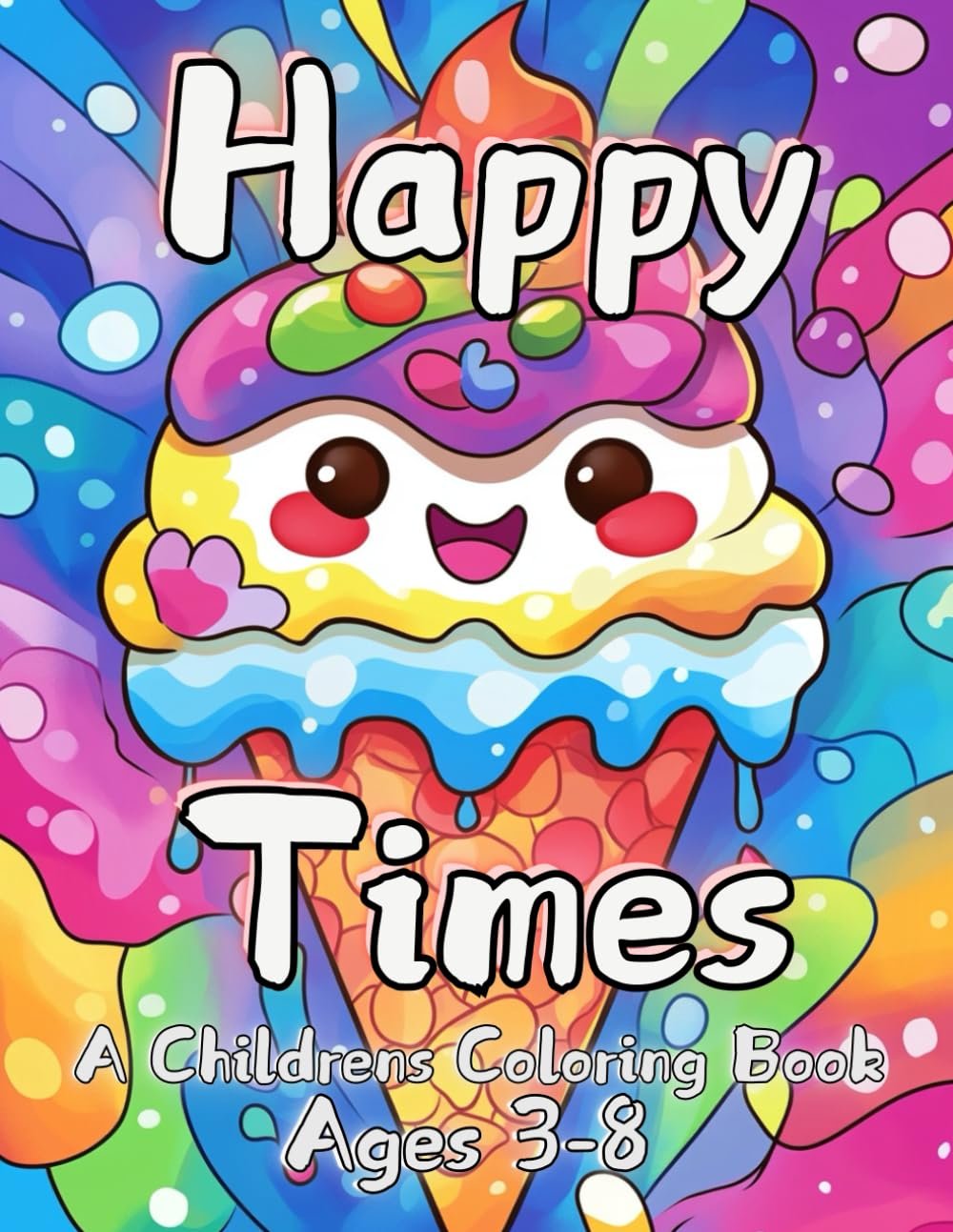 Delight in the sweetest moments with this fun-filled coloring book featuring ice cream cones, milkshakes, and other tasty treats. Perfect for young artists, this book encourages creativity and imagination through simple, playful designs that kids wil