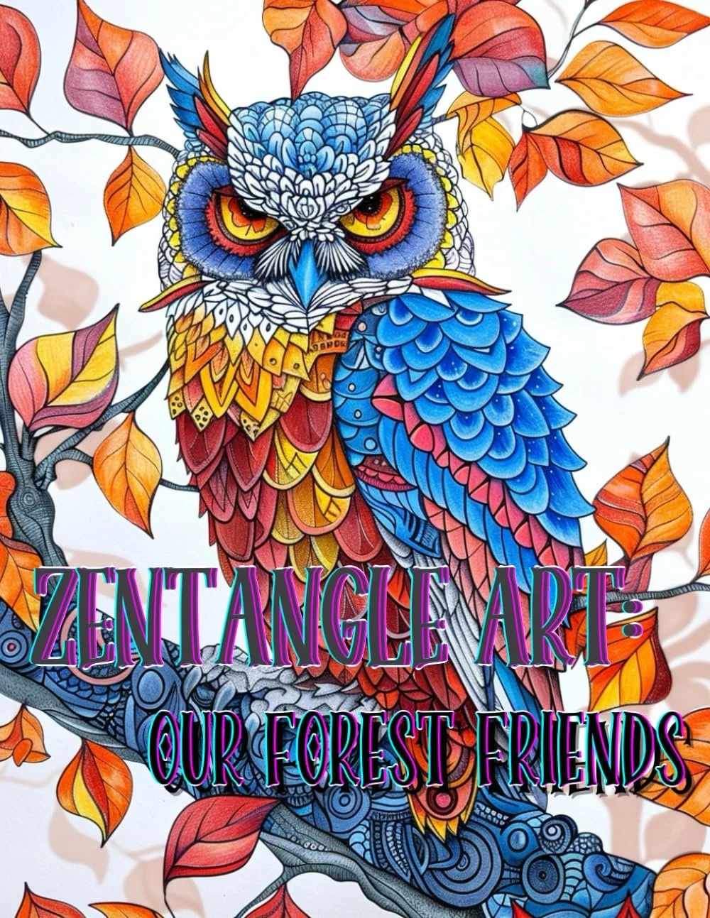 Zentangle Art: Our Forest Friends is a creative and relaxing drawing technique that focuses on nature-inspired patterns and designs. This Zentangle theme features woodland creatures like birds, squirrels, and trees, allowing artists to explore intric
