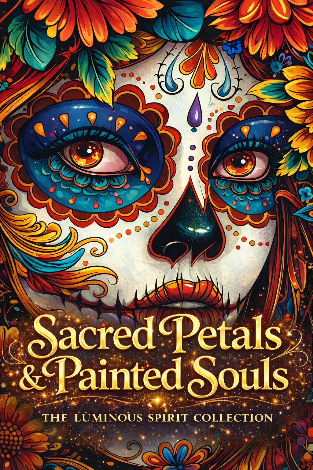 Sacred Petals & Painted Souls is a deeply expressive coloring experience designed for those who crave beauty, detail, and meaning in every page. This collection captures the essence of floral elegance fused with symbolic sugar skull artistry.