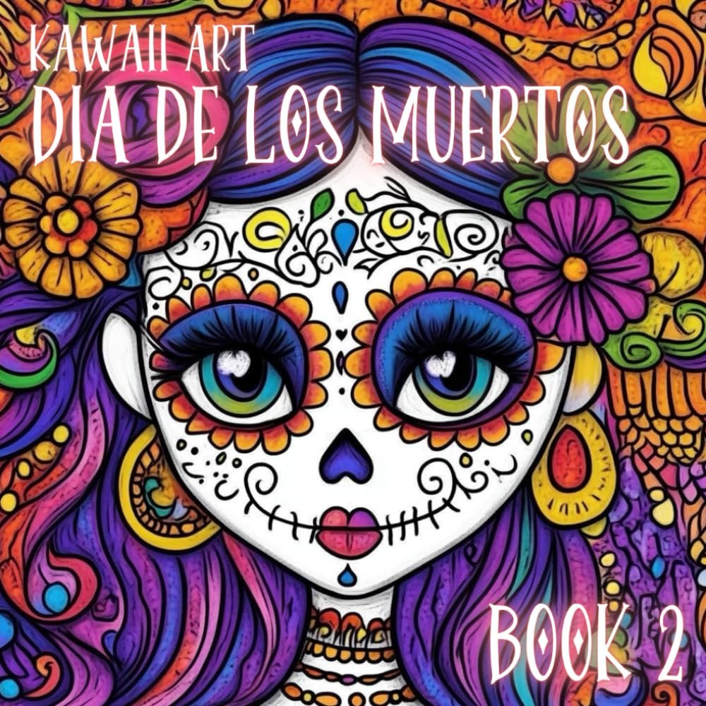 Dive back into the enchanting world of Dia de los Muertos with Kawaii Art: Dia de los Muertos Book 2, where adorable meets tradition once again. This second volume offers even more playful sugar skulls, cute skeletons, and intricate floral designs, a
