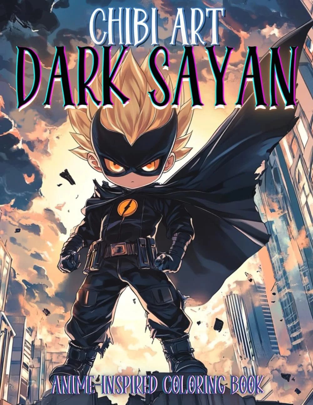 Chibi Art: Dark Sayan! An Anime-Inspired Coloring Book" brings the intense energy of legendary Dark Sayan warriors into an adorable chibi format! This unique coloring book features mini-sized, fierce characters with big heads, bold expressions, and e