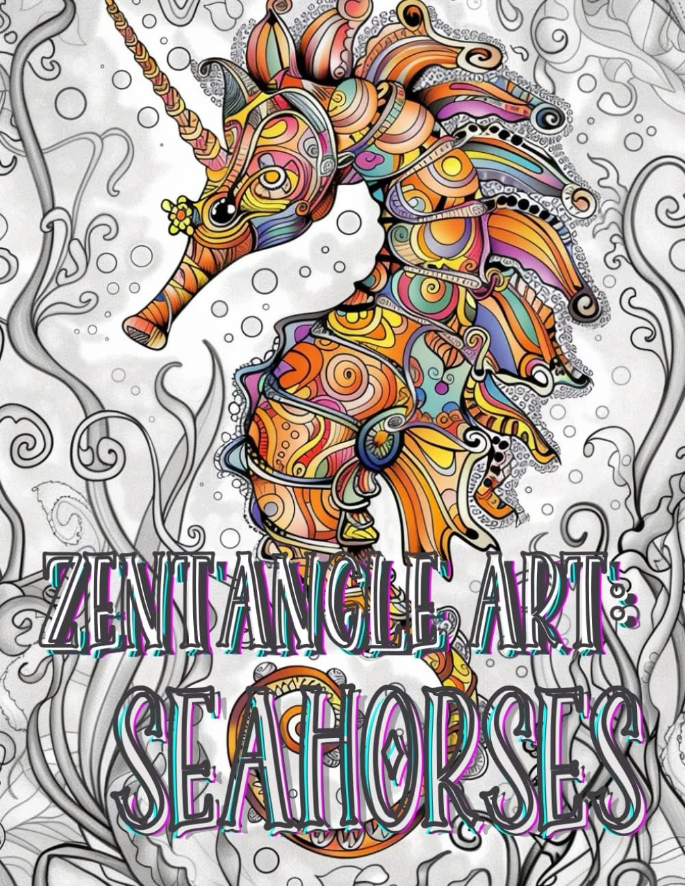 Zentangle Art: Seahorses combines the intricate beauty of Zentangle patterns with the graceful form of seahorses, creating a unique and relaxing artistic experience. This captivating art style allows both beginners and experienced artists to explore 