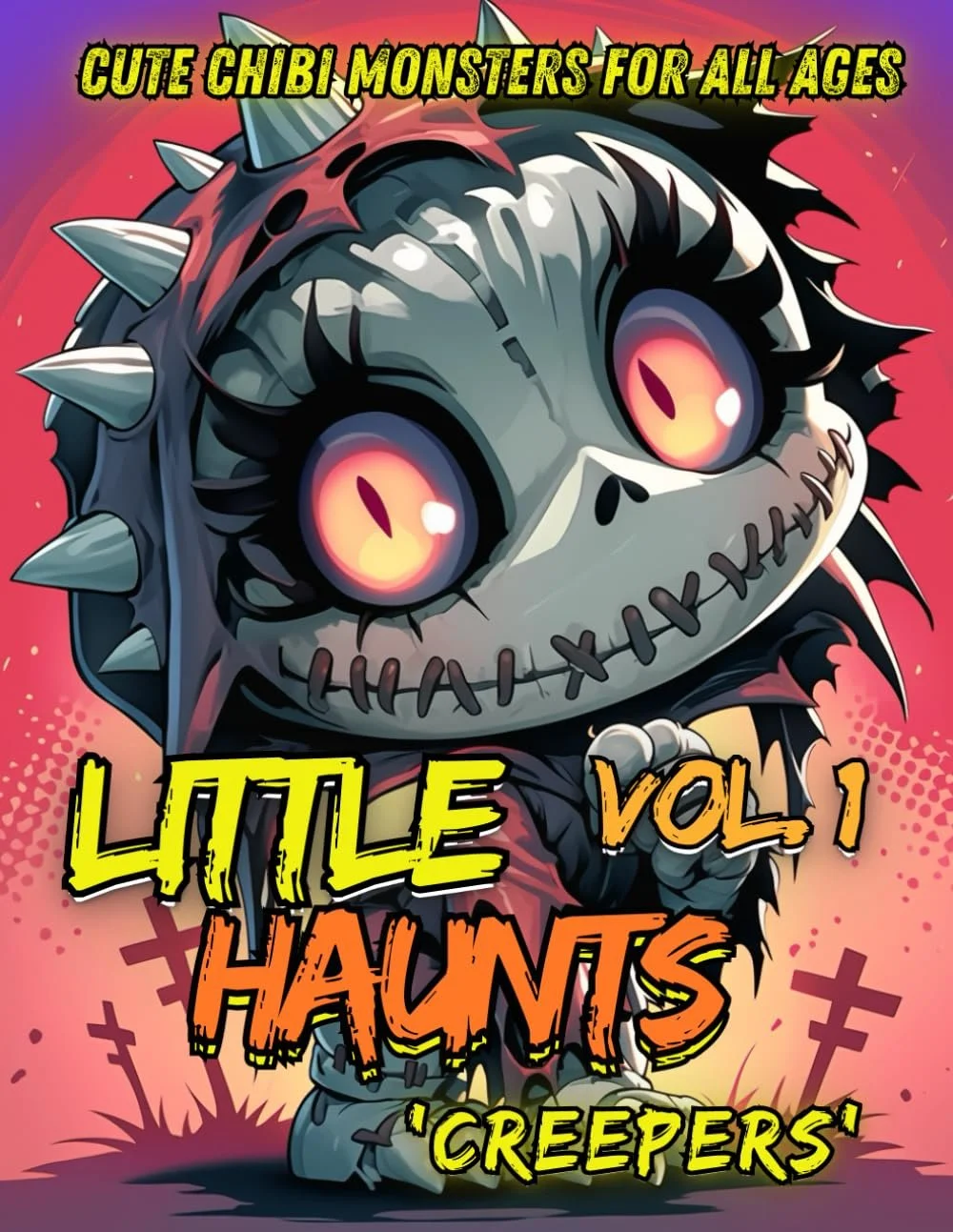 Color your way into a world where spooky meets adorable!

Step into Little Haunts: Cute Chibi Monsters for All Ages (Vol. 1) Creepers — a charmingly creepy coloring adventure filled with wide-eyed ghouls, playful little reapers, and cute yet spooky c