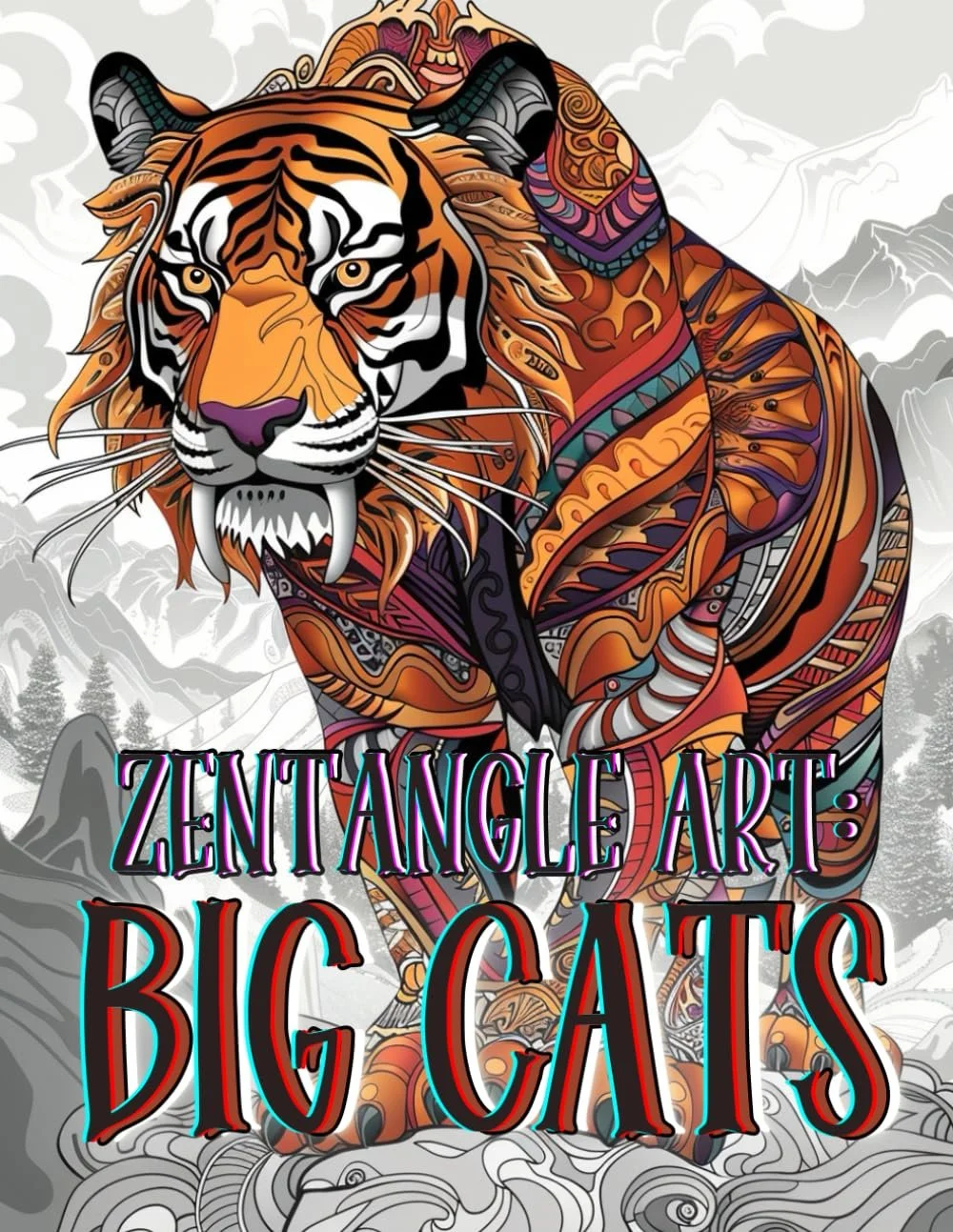 Zentangle Art: Big Cats is more than just an adult coloring book; it's a therapeutic journey into the wild, designed to help you unwind and refocus. By combining the majestic beauty of big cats with the mindful repetition of Zentangle patterns, this 