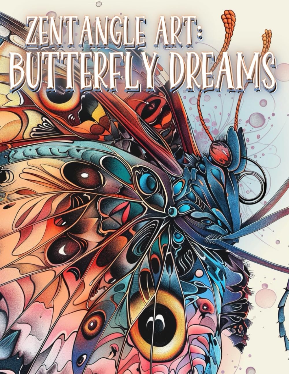 Zentangle Art: Butterfly Dreams is a therapeutic adult coloring book designed to support mental wellness and raise awareness of anxiety relief. Featuring intricately drawn butterflies paired with Zentangle patterns, this book offers a mindful, creati