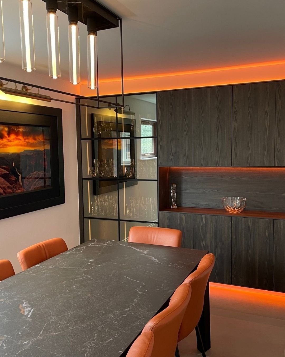 The brief for this commission was a kitchen that felt architectural rather than decorative &mdash; an island with physical presence, cabinetry that receded and a ceiling detail that connected the space to its structure. Everything specified to age we