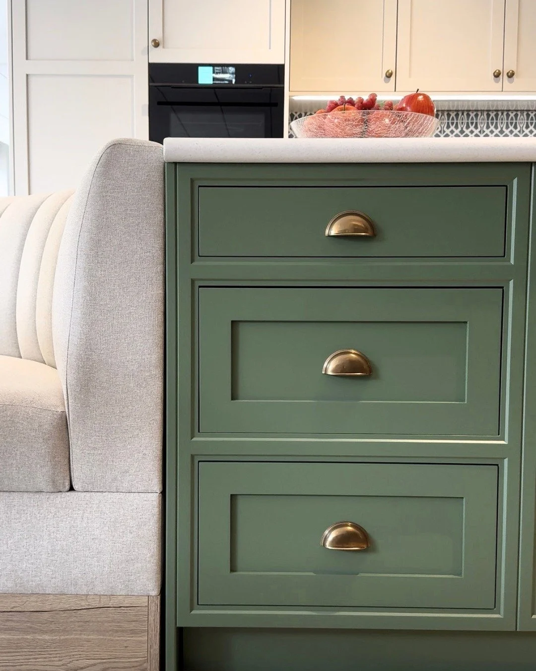 Bank holiday Monday is here and we've heard it's the best time to start thinking about the kitchen you've been putting off.

This green, these brass cup handles. A drawer front that has the confidence to be exactly what it is. Colour is the decision 