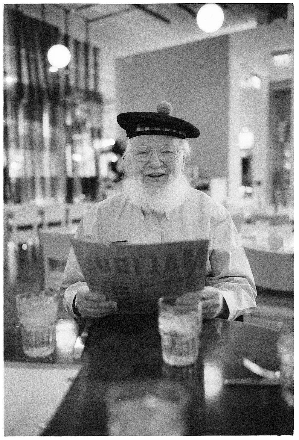 ordering at Wolfgang Puck MGM Grand - Leica MP, 35mm Summilux, Ilford Delta 3200 