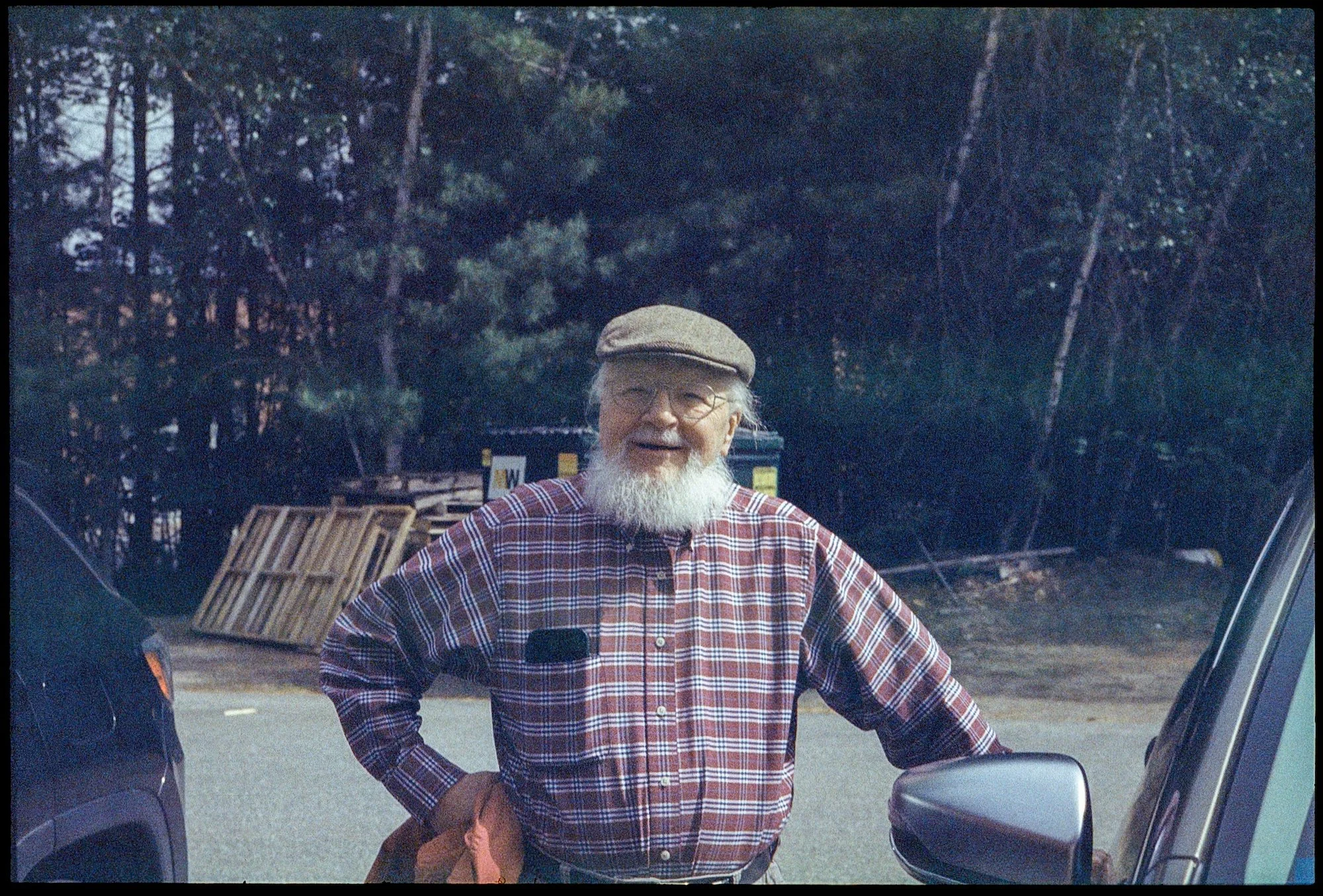 Lenny behind MUTINY - Leica MP, Summilux 35mm, Expired 1999 Kodak Ektachome 100 reversal film