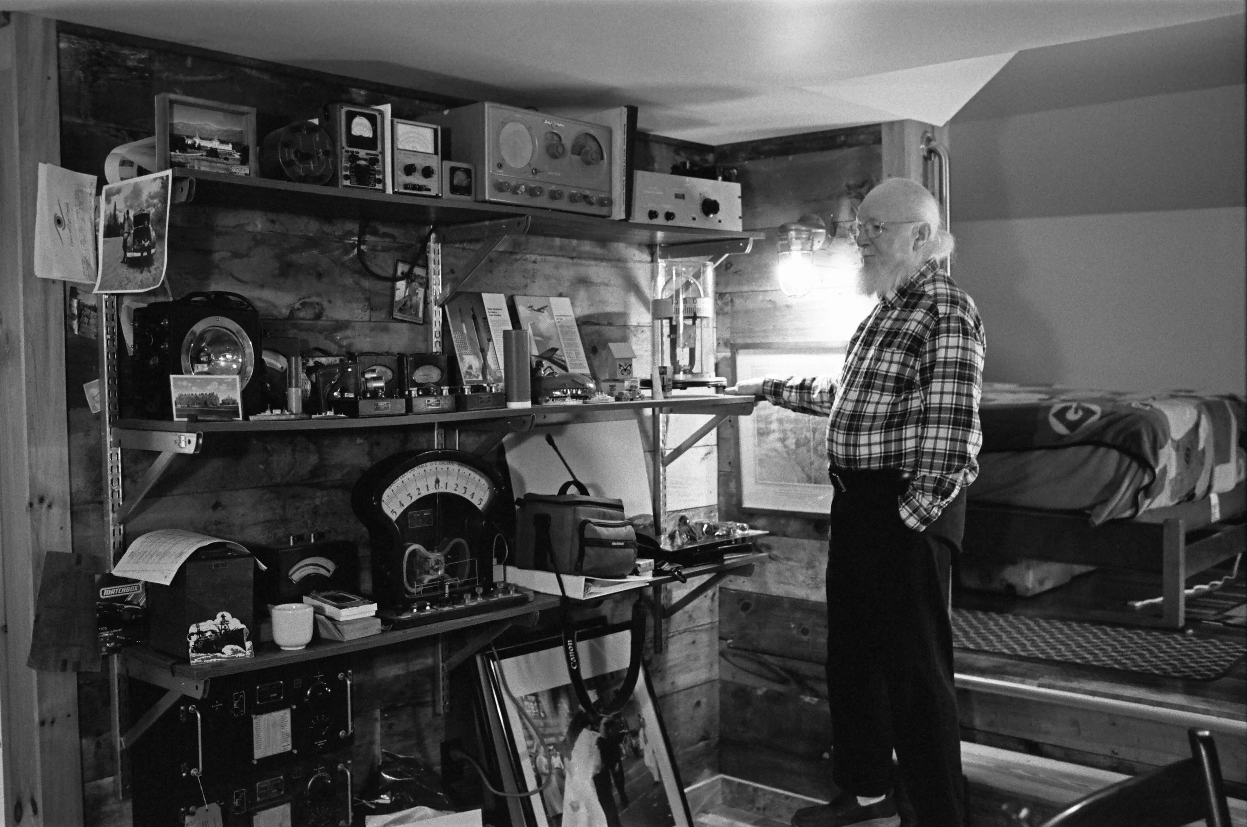 Lenny's room has an interesting collection of some of his favorite things.
