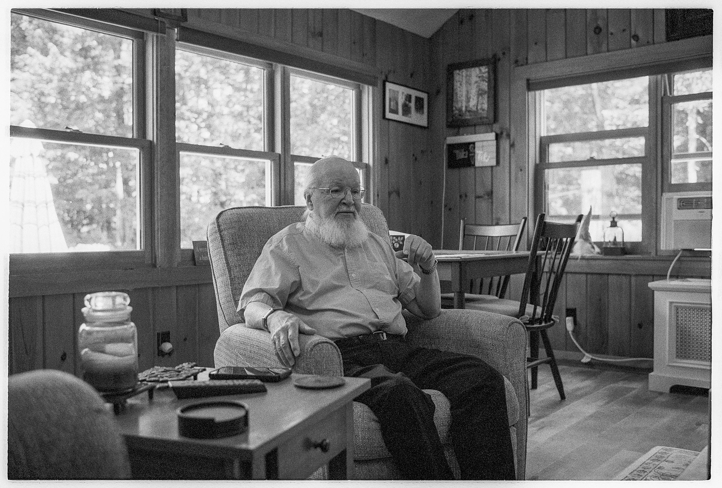 Lenny in his chair. 