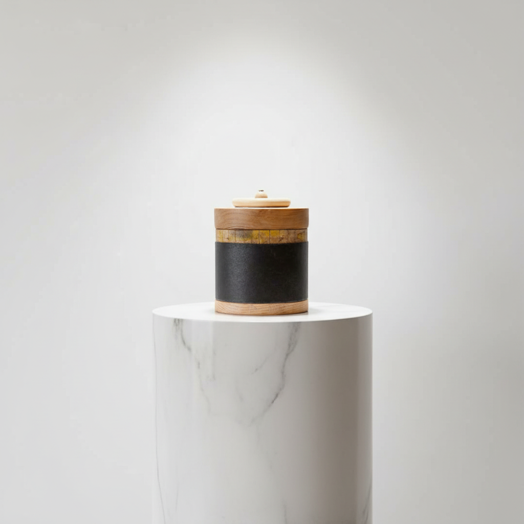 Black & White & Wood Box