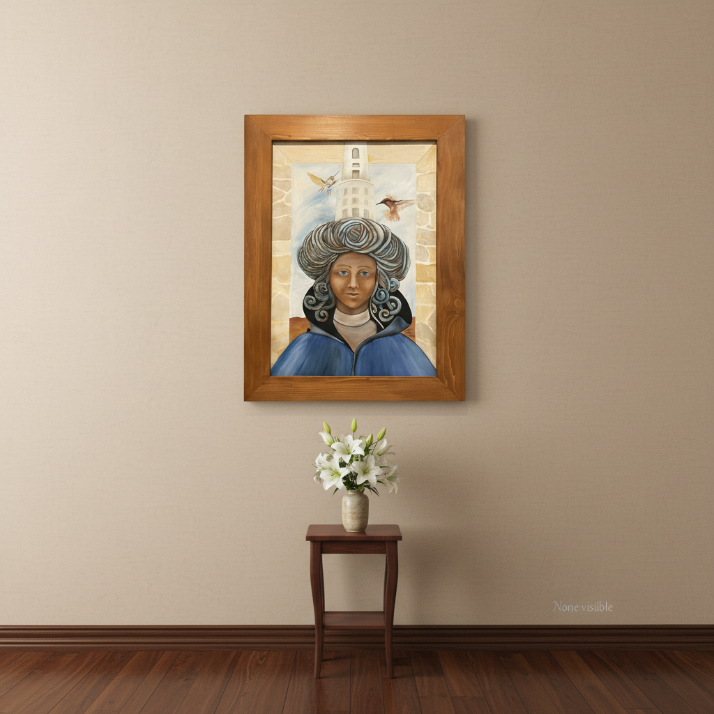 "Inspiration"
A symbolic portrayal of inner perception and creative flow. Birds appear as messengers of thought, while the tower forms a bridge between earth and sky. Inspiration speaks of receptivity, clarity, and the moment when ideas arrive.