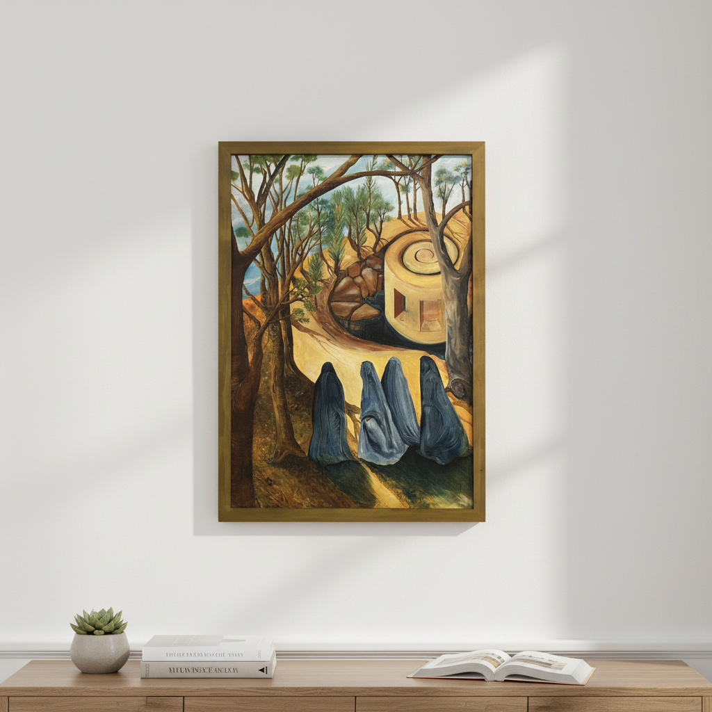 "Al Nisa"
A contemplative portrayal of women as guardians of life and order. Though their faces remain unseen, individuality emerges through posture, movement, and presence. Al Nisa reflects responsibility, continuity, and quiet strength—shaping and 