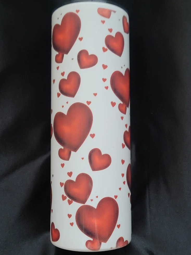 Red Hearts – 20oz Stainless Steel Tumbler