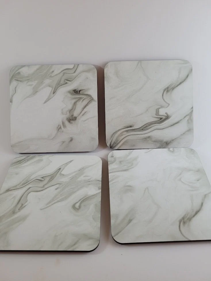 Marble Mist – 4-Pack Coaster Set