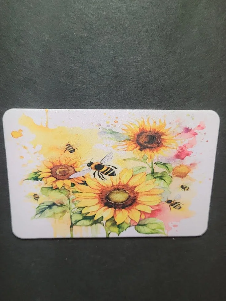 Sunflowers and Bees Magnet