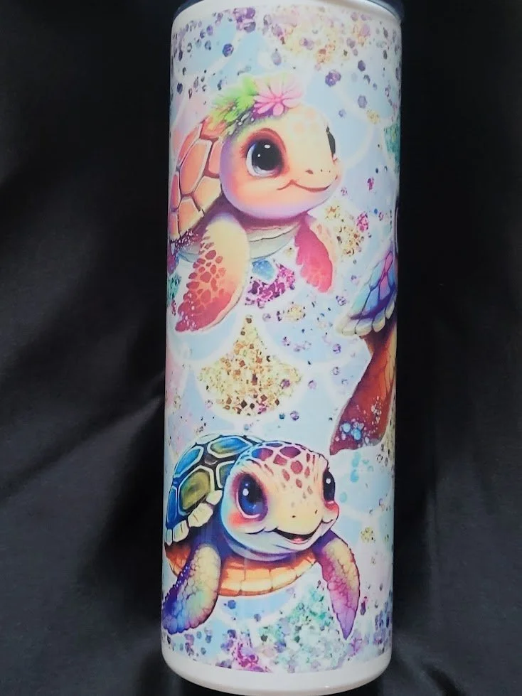Sea Turtle Party – 20oz Stainless Steel Tumbler