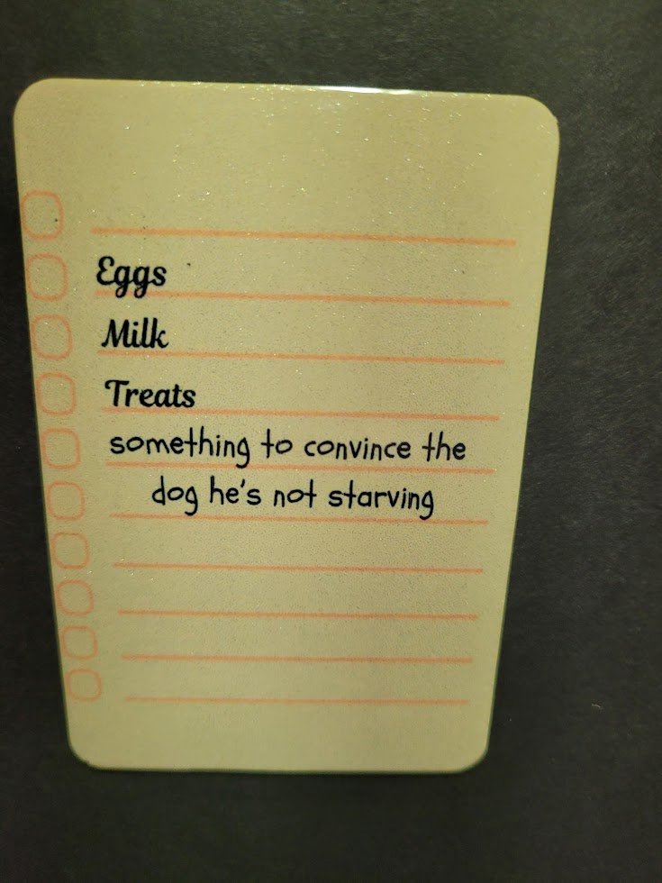 Dog Shopping List Magnet