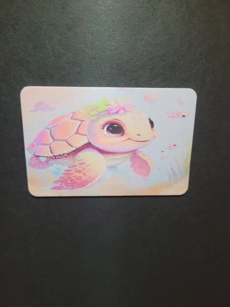 Flower Crown Turtle Magnet
