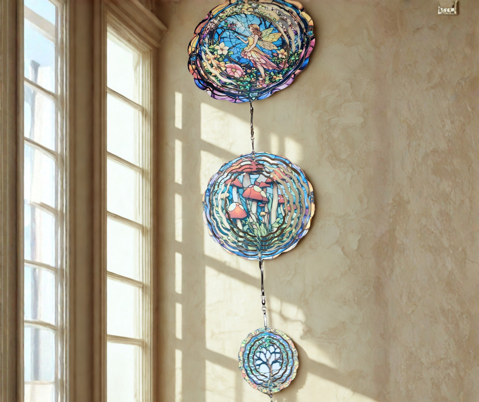 Fairy Garden Wind Spinner (3 Tier)