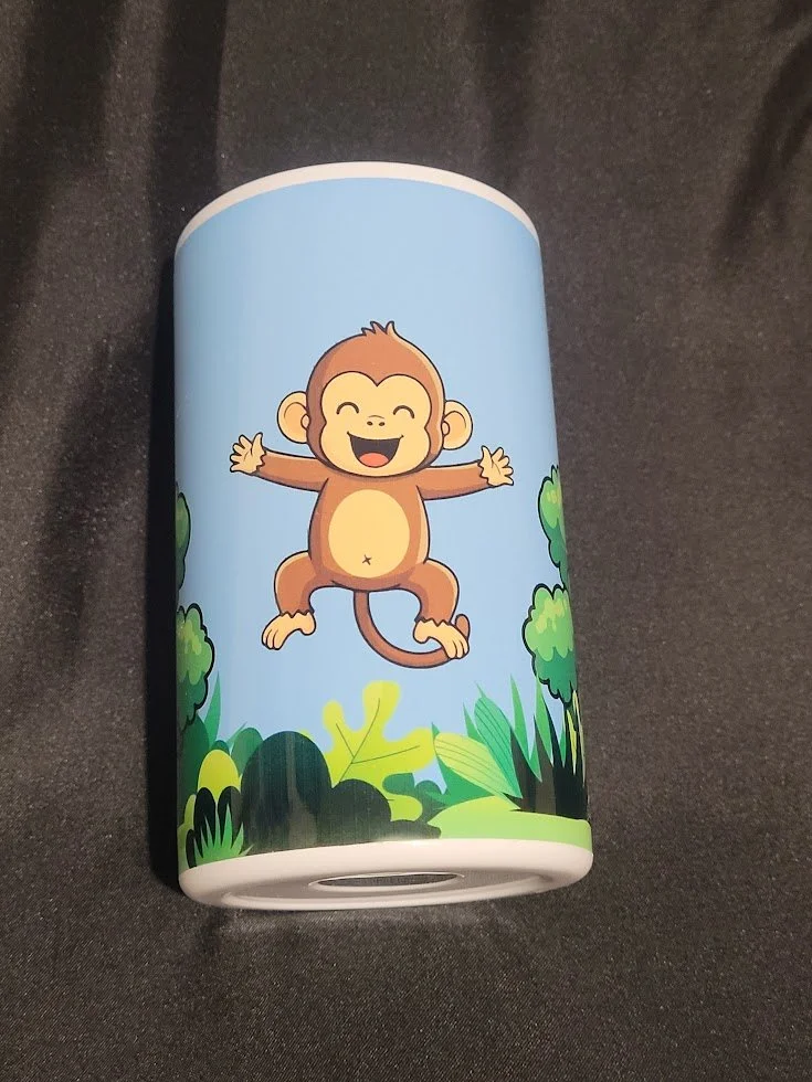 Jungle Monkey Mini Tumbler – 12oz Stainless Steel (Kid‑Friendly)