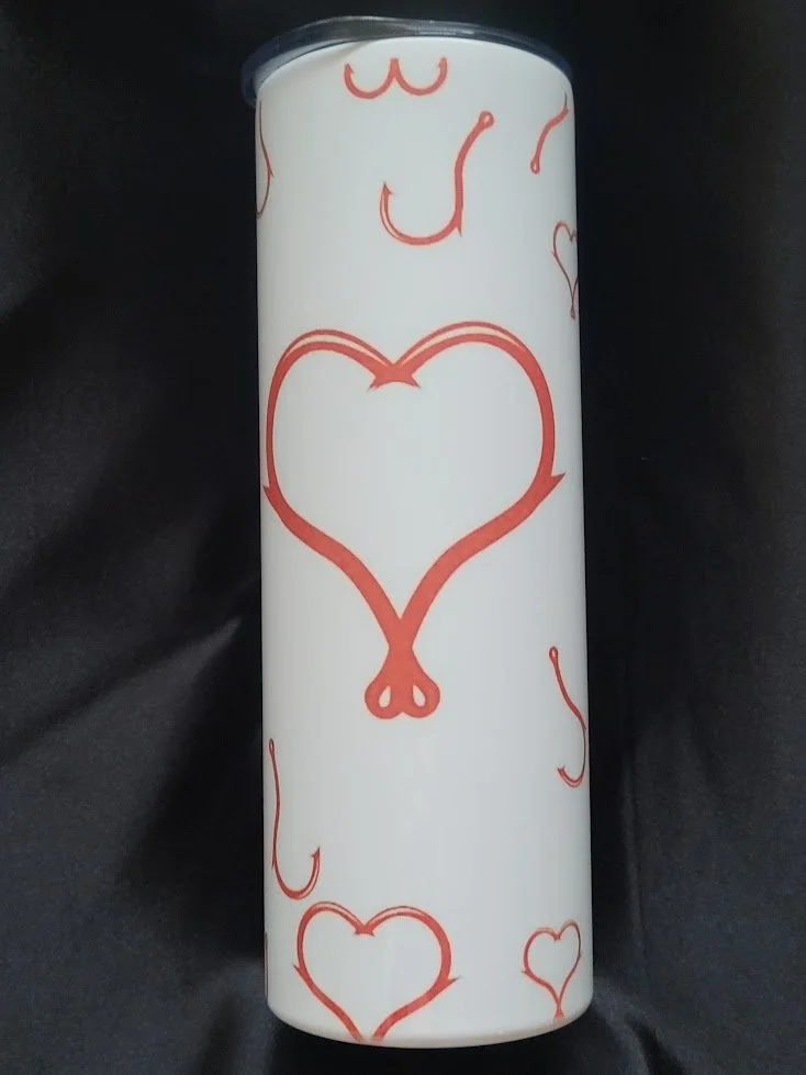 Hooked Heart – 20oz Stainless Steel Tumbler