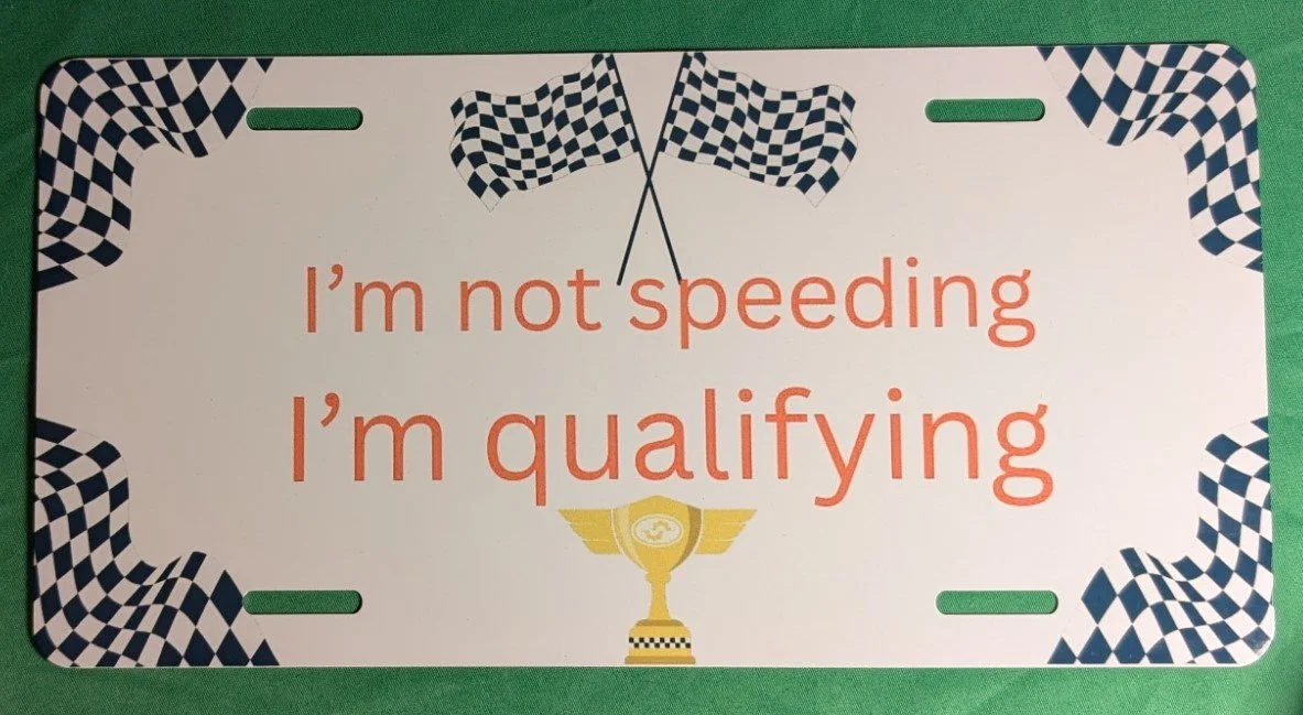 Speeders License Plate