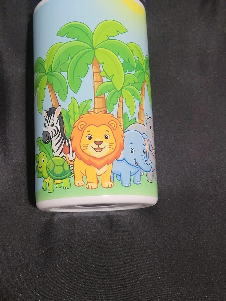 Jungle Friends Mini Tumbler – 12oz Stainless Steel (Kid‑Friendly)