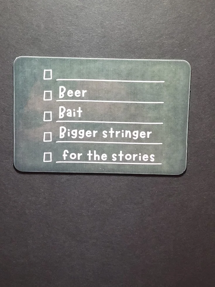 Fishing Checklist Magnet