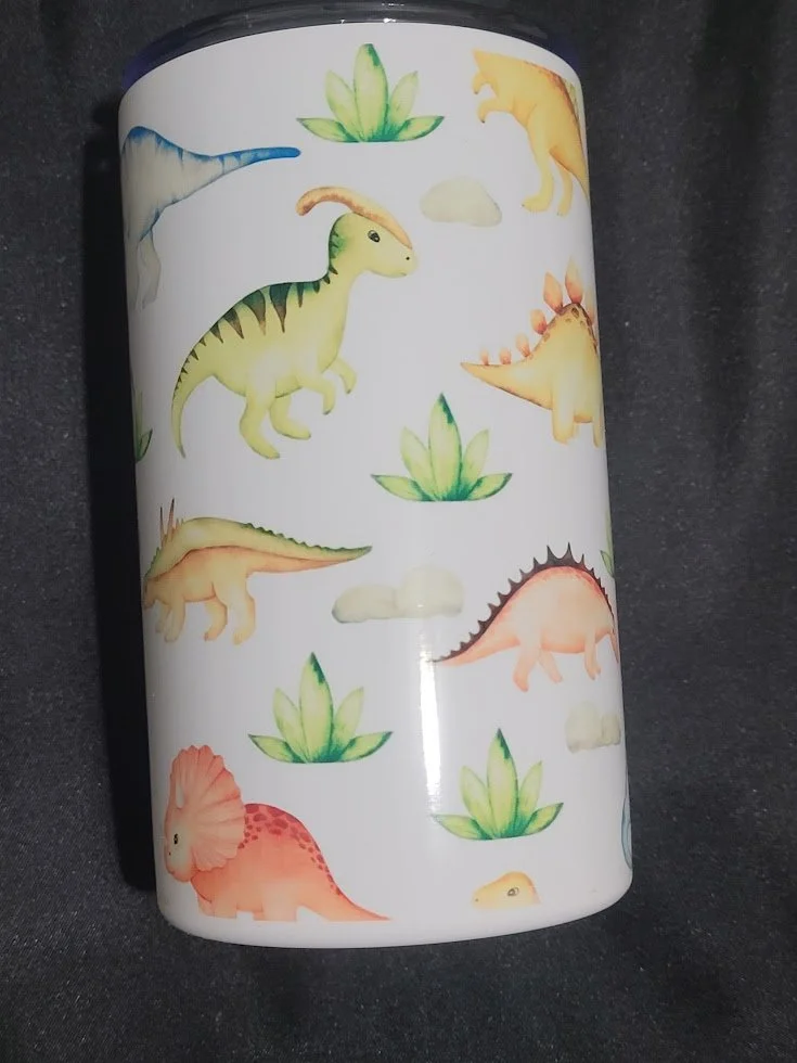 Dino Friends Mini Tumbler – 12oz Stainless Steel (Kid‑Friendly)