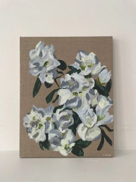 WHITE AZALEA STUDY - Sold