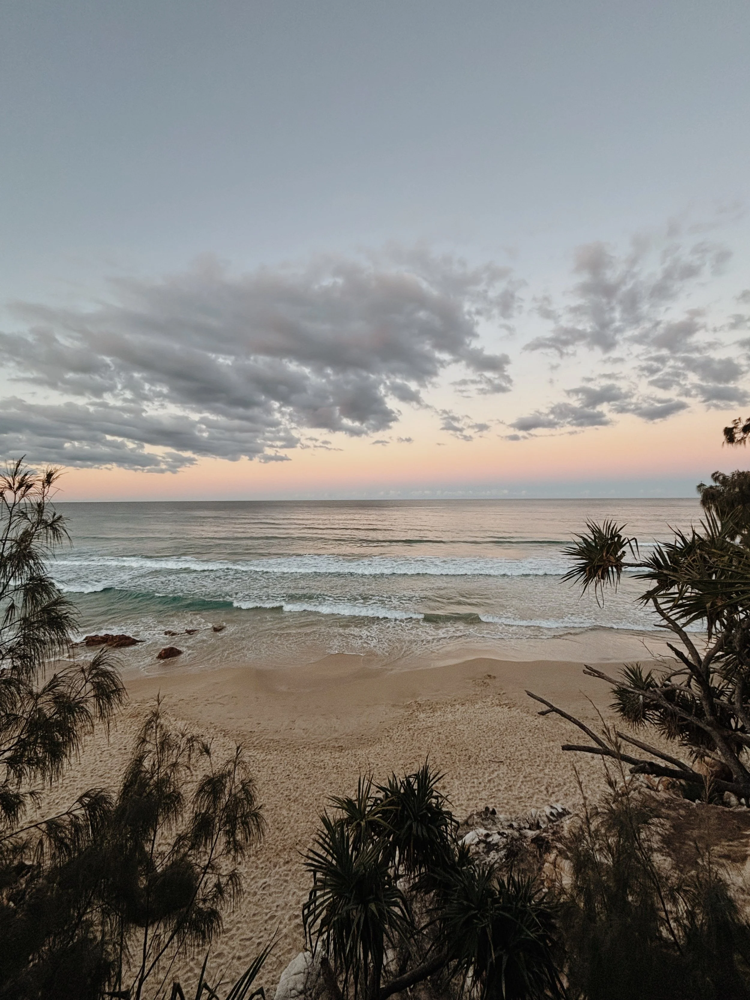 Australia’s Sunshine Coast at sunset.