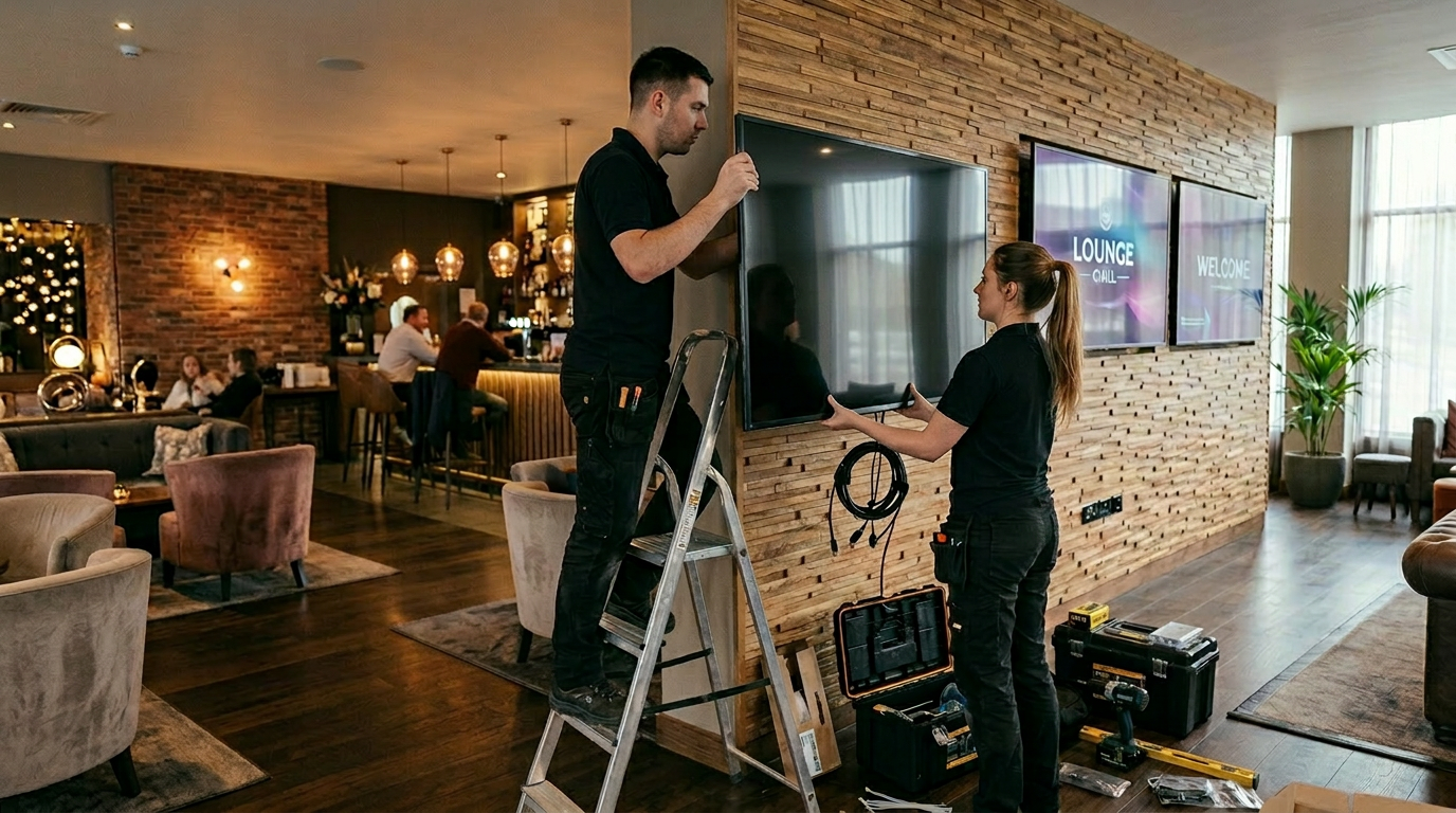 Marketing Screen Installation and Networking